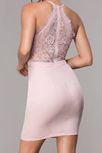 Load image into Gallery viewer, Halter Short Homecoming Dress